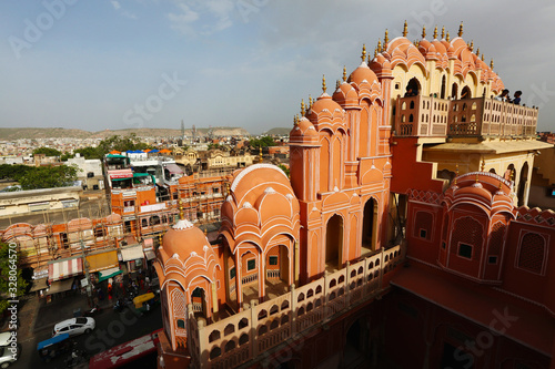 .Palace of the Winds, Hawa Mahal, Jaipur, Rajasthan, India