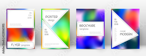 Flyer layout. Stylish bizarre template for Brochur