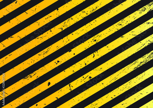 WARNING danger yellow black texture wide banner background