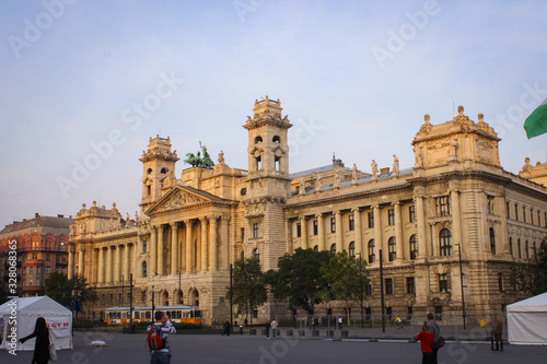 Budapest, Hungary - October 06, 2014: Architecture and statues of the city