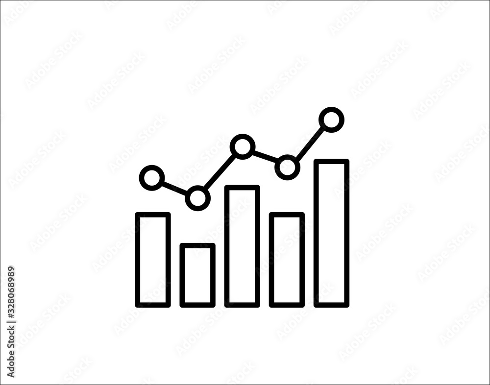 Graph icon for growth and financial statistics Graph icon for growth and financial statistics