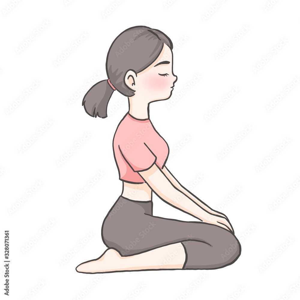 Girl doing yoga Girl doing yoga