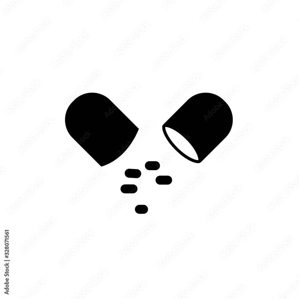 Vector illustration, capsule icon design Vector illustration, capsule icon design