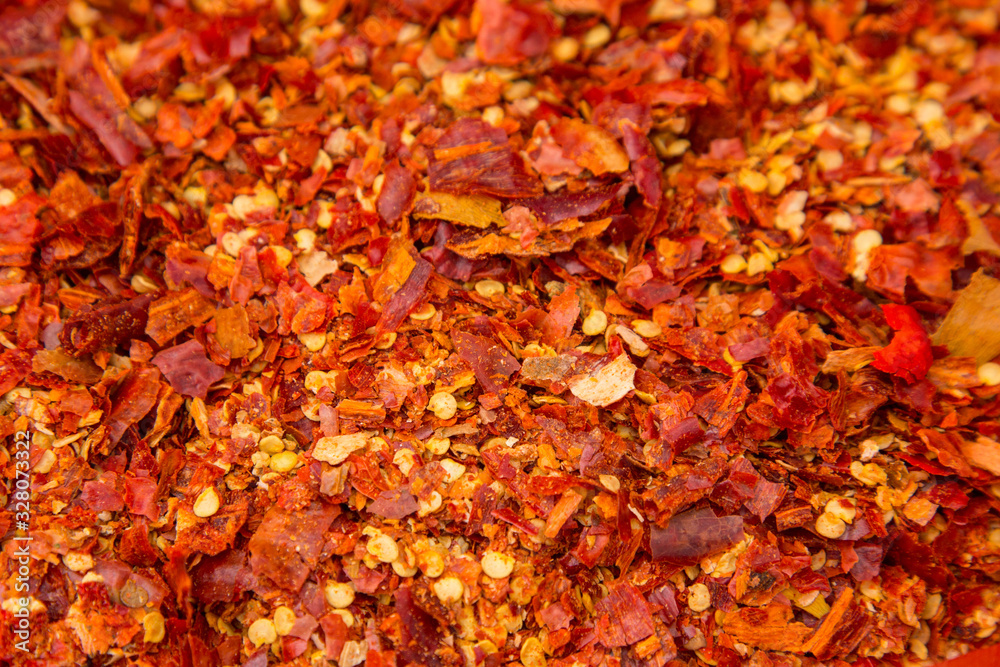  A pile of dried paprika