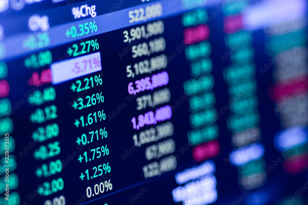 Stock exchange market chart, Stock market data on LED display. Business analysis concept. Stock exchange market chart, Stock market data on LED display. Business analysis concept.