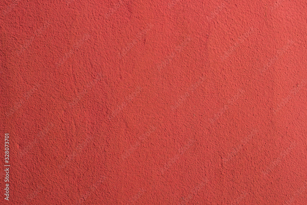 Fototapeta premium Red plaster wall texture stucco background