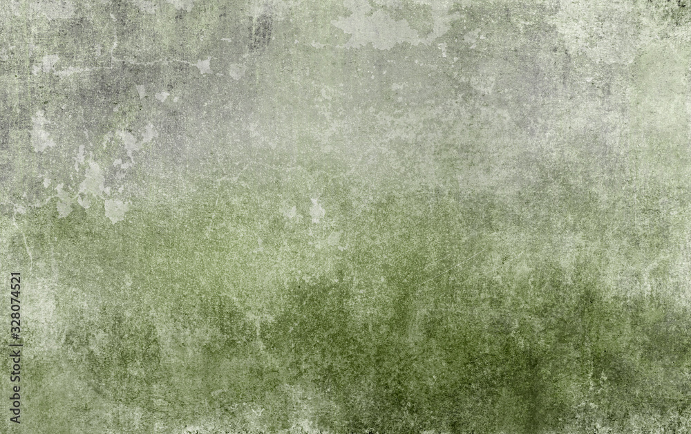 Old distressed green grungy wall background - obrazy, fototapety, plakaty 