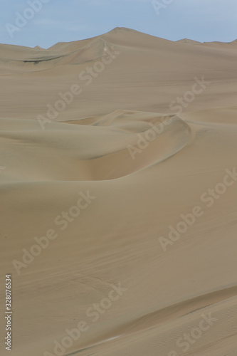 Huacachina Peru. Desert. Dunes. Sand. 