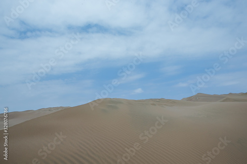 Huacachina Peru. Desert. Dunes. Sand. 