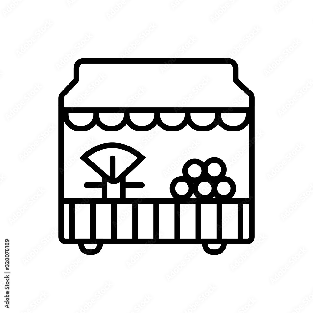 Local fruit and vegetables store building Local fruit and vegetables store building