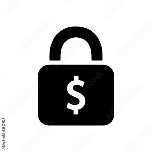 Fixed income or costs icon. Vector illustration symbol.