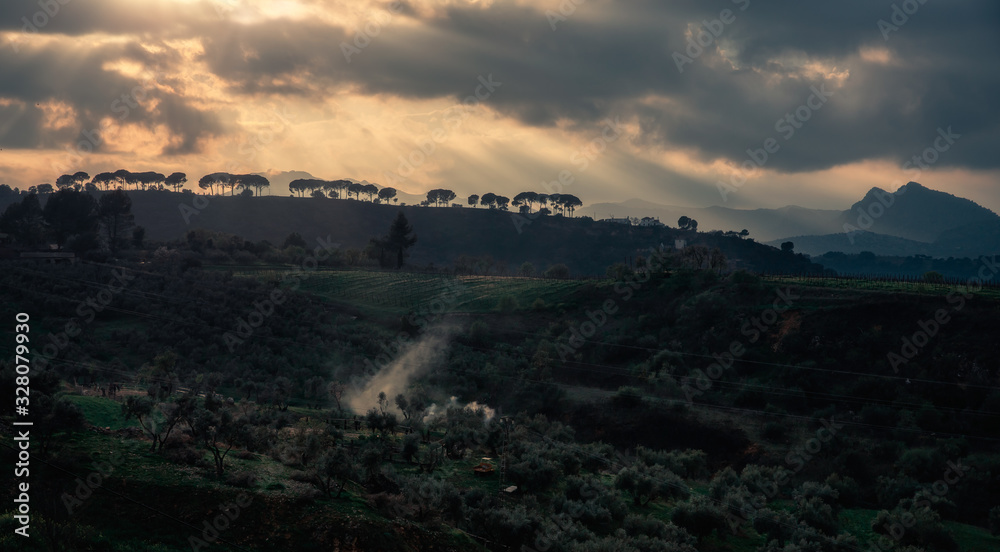Fototapeta premium panoramic view of Andalusia