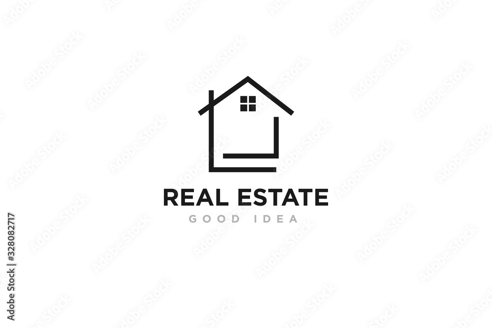 Real Estate Logo Icon Design Vector