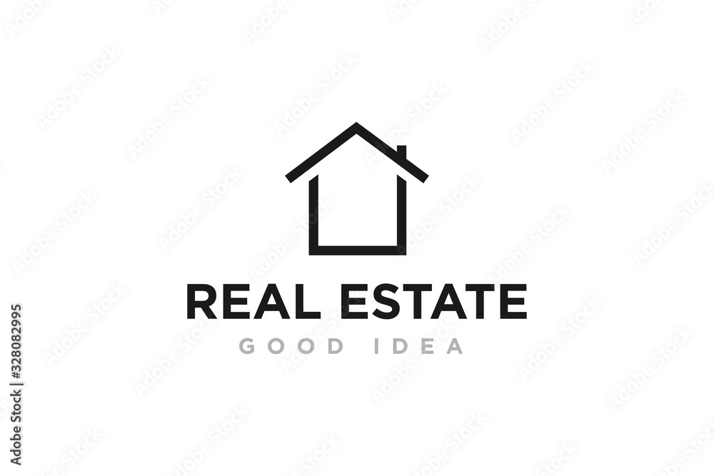 Real Estate Logo Icon Design Vector