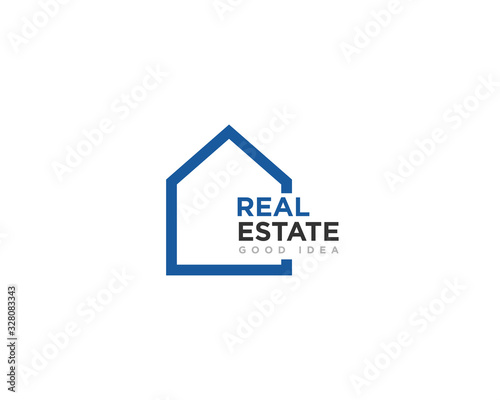 Real Estate Logo Icon Design Vector