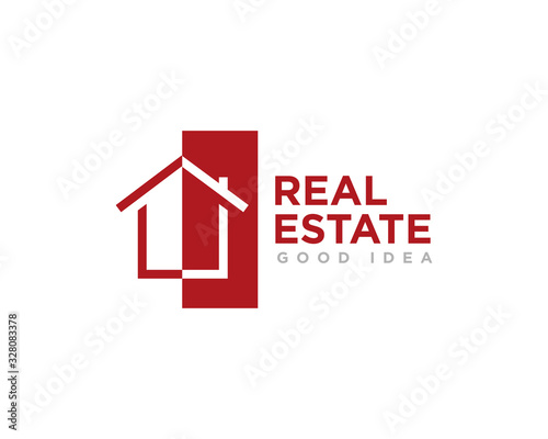 Real Estate Logo Icon Design Vector