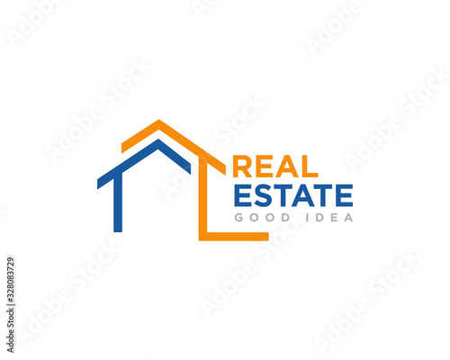Real Estate Logo Icon Design Vector