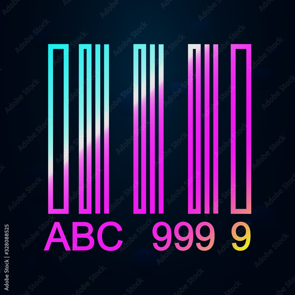 bar code in nolan style icon. Simple thin line, outline vector of cargo ...