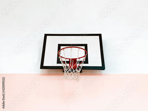 Old basketball hoop in the gym © Anton