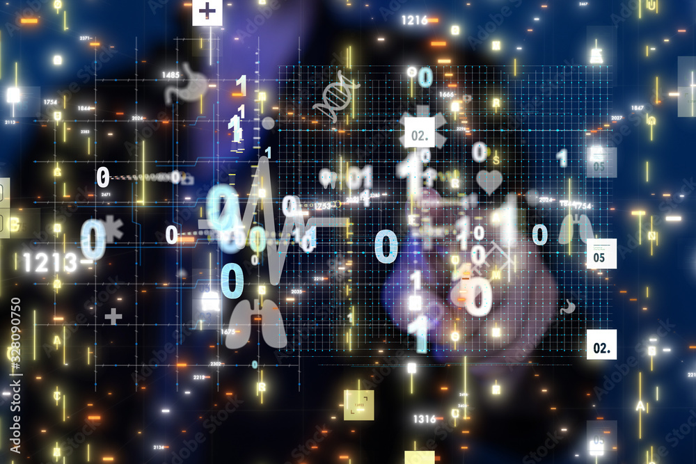 Fototapeta premium interface as medical network concept