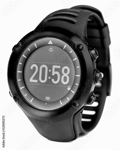 wrist-watch for sport isolated on white background