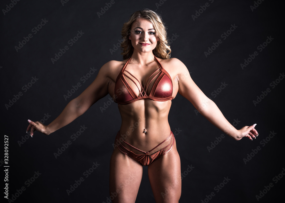 Fototapeta premium Portrait of a muscular Woman
