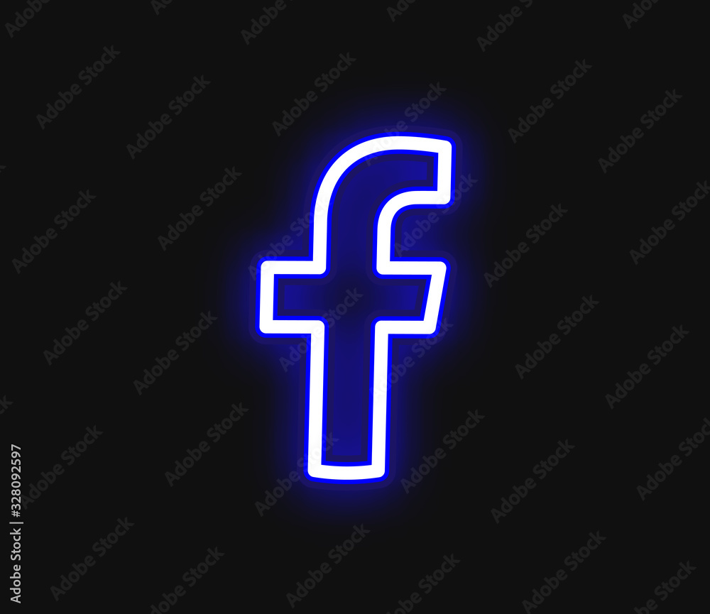 fb neon logo