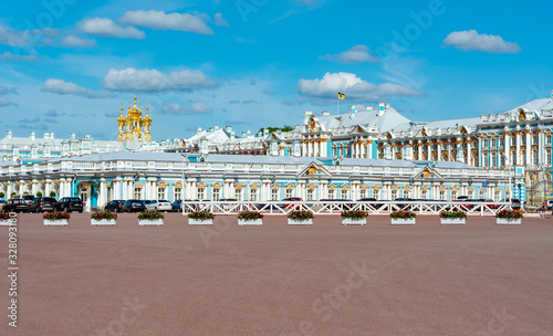 Catherine palace in Tsarskoe Selo (Pushkin), St. Petersburg, Russia photo