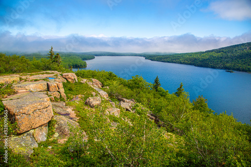 View of Eagle Lake in Acadia National Park, Maine photo