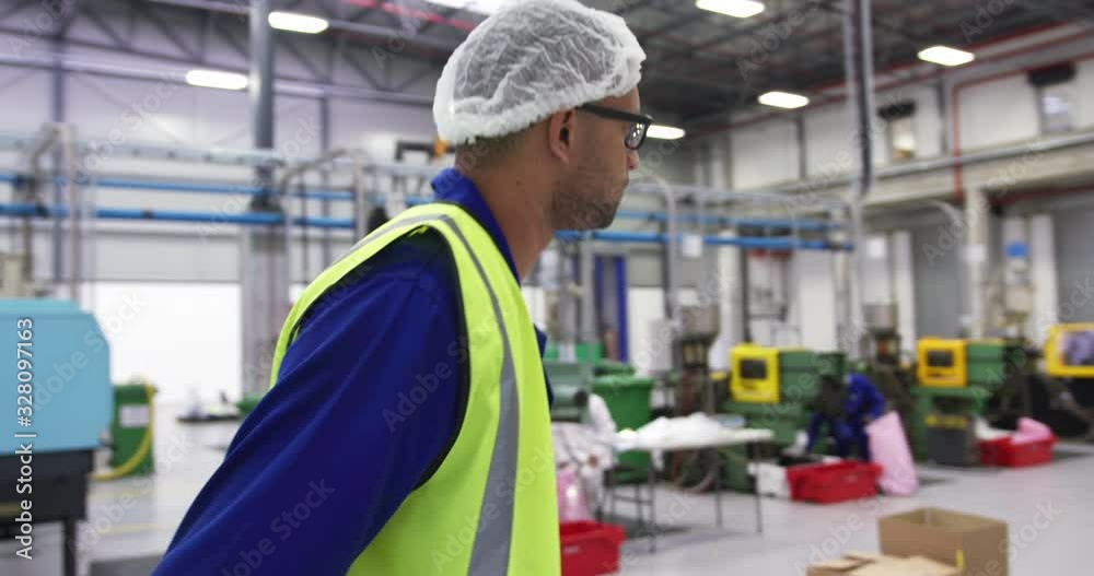 Man working in warehouse Man working in warehouse