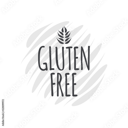 Gluten Free icon. Vector sign isolated. Illustration symbol for food, label, product, healthy eating, special diet, celiac disease