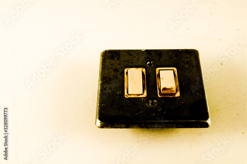 Fotografie Close-up of elctric switch interruptor