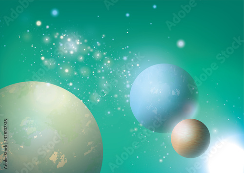 abstract background. alternate universes.