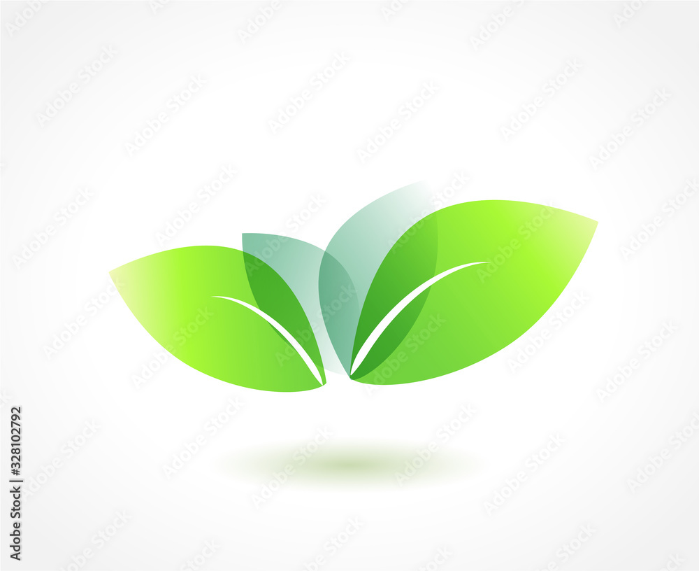 Leaf icon, green leaves element. Vector Leaf icon, green leaves element. Vector