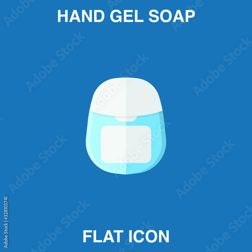 Hand Soap Dispenser, infection control concept. Soap to prevent colds, virus, Coronavirus, Antimicrobial germ kill foam, hand soap, hand gel bottle. flat icon design