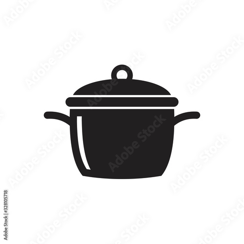 Coocking pan icon template black color editable. Coocking pan icon symbol Flat vector illustration for graphic and web design.