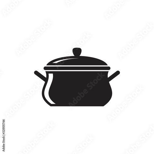 Coocking pan icon template black color editable. Coocking pan icon symbol Flat vector illustration for graphic and web design.