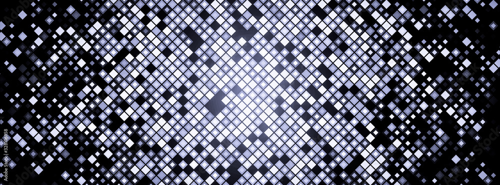 Abstract illustration with small squares and pixels. Abstract illustration with small squares and pixels.