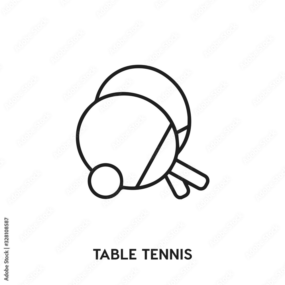 table tennis vector line icon. Simple element illustration. sport icon for your design. Can be used for web and mobile. table tennis vector line icon. Simple element illustration. sport icon for your design. Can be used for web and mobile.