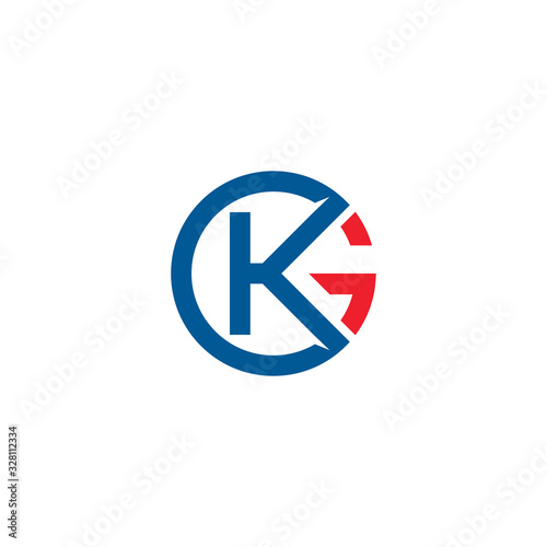 Free Download K and G letter vector logo design - GFXLoad