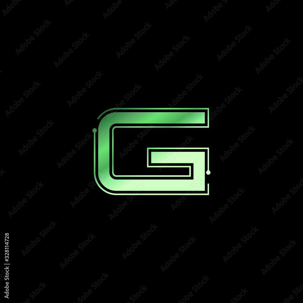 G initial Tech logo vector template. G initial Tech logo vector template.