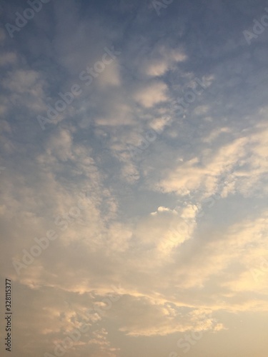 beautiful glowing sky during sunset on a clear weather day © AMIT