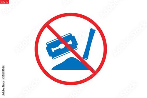 stop Cigarette drugs icon, Stop smoking tobacco icon, drugs not allow icon