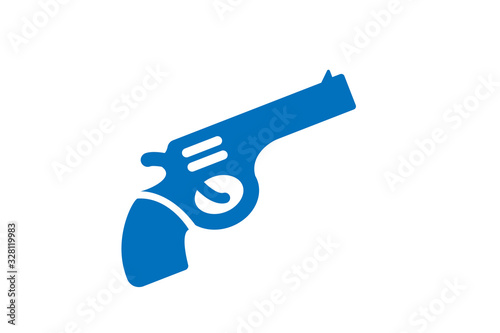 Pistol icon (blue version)