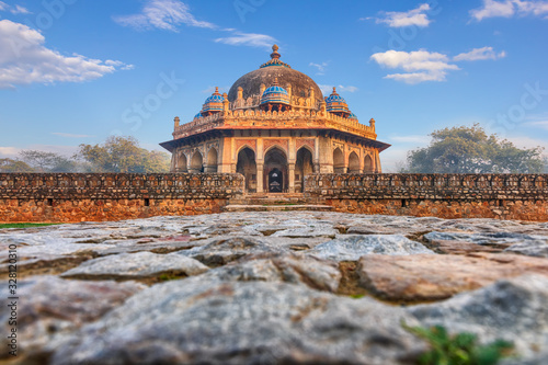 Isa Khan's Tomb near the Humayun's Tomb in India, New Dehli photo