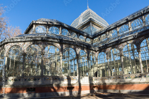 Crystal Palace in The Retiro Park in City of Madrid