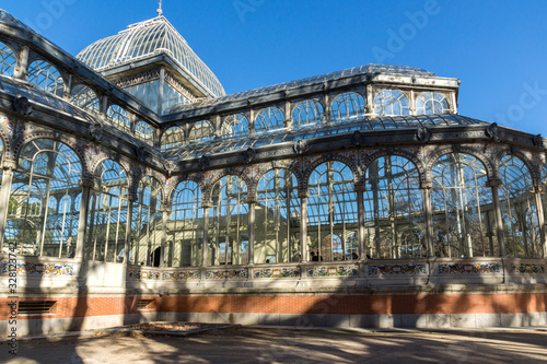 Crystal Palace in The Retiro Park in City of Madrid
