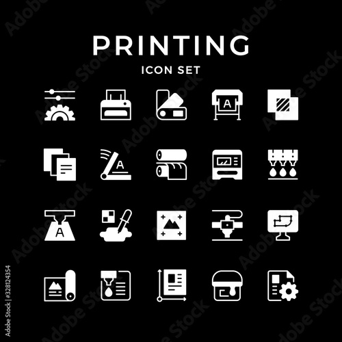 Set icons of printing