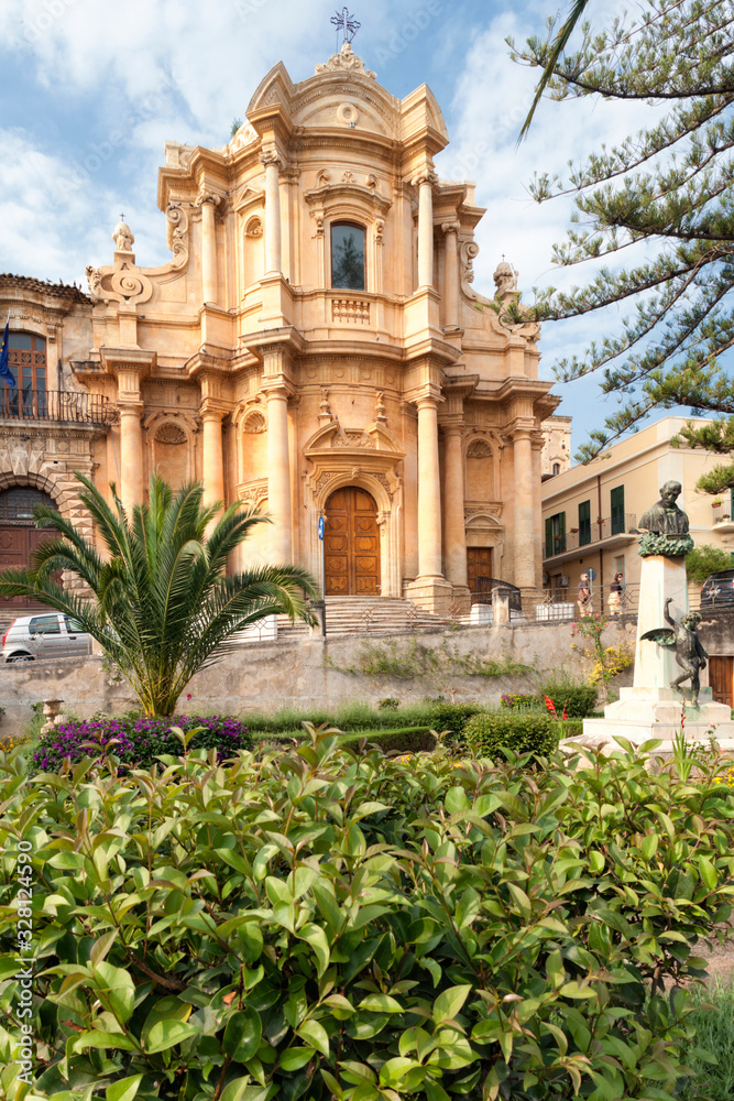 Fototapeta premium Noto, Siracusa, Sicilia. Chiesa di San Domenico