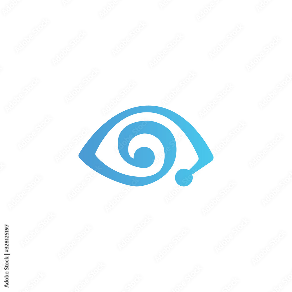 Eye Logo design vector template. Colorful media icon. Perfect for the photography, multimedia, and film.